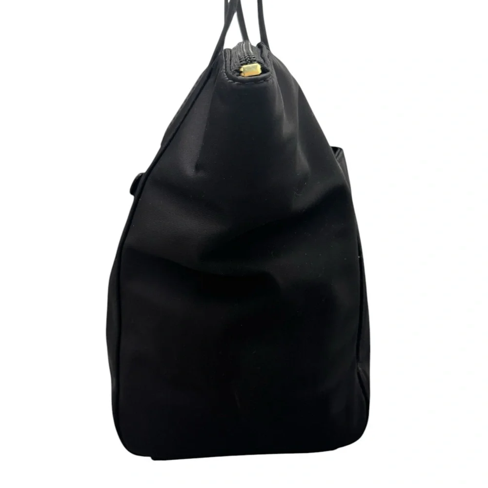 Michael Kors Black Nylon Tote Bag with Gold Hardware - Picture 5 of 10